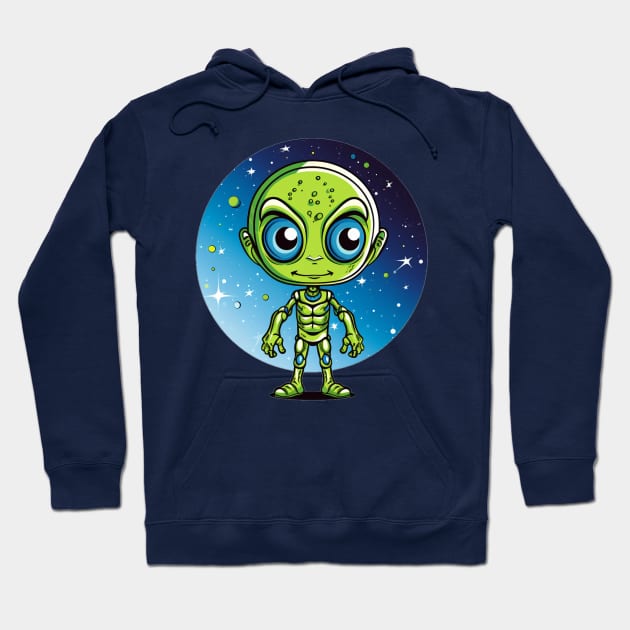 Little Green Man Hoodie by Jason's Finery